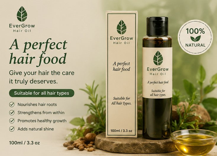 EverGrow Hair Oil – A Perfect Hair Food